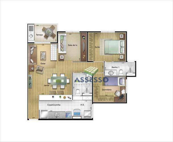 Apartamento à venda com 3 quartos, 73m² - Foto 45