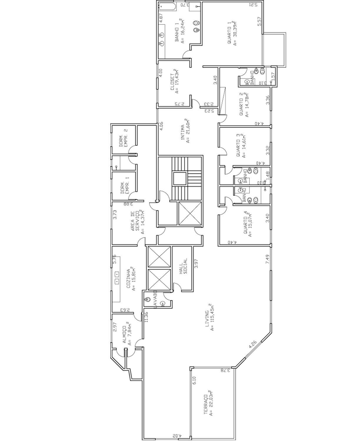 Apartamento à venda com 4 quartos, 447m² - Foto 2