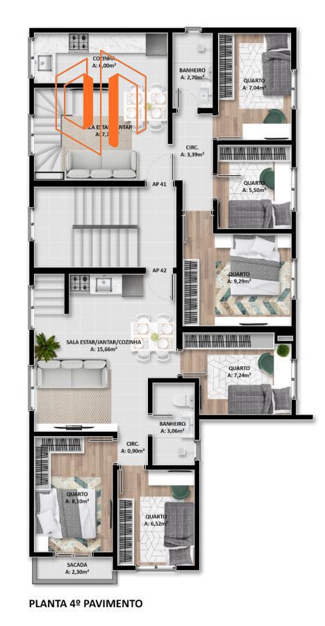 Apartamento à venda com 3 quartos, 55m² - Foto 17