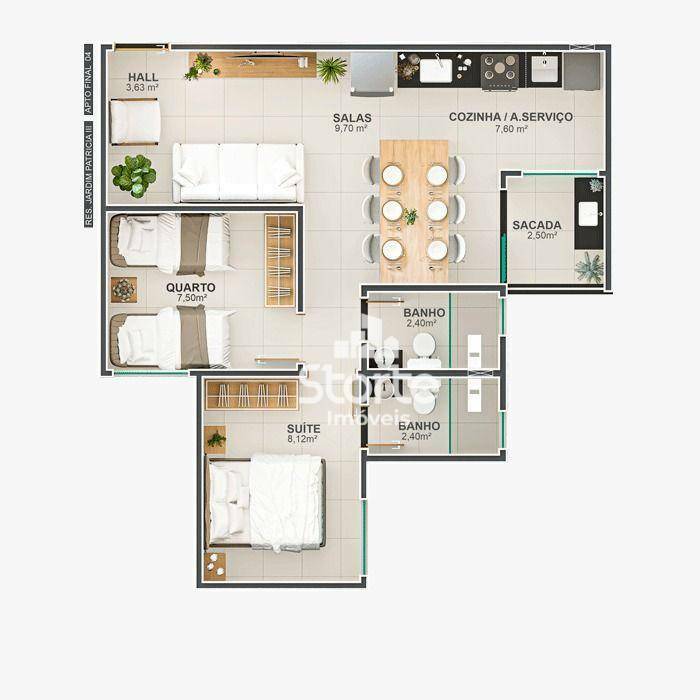 Apartamento à venda com 2 quartos, 53m² - Foto 10