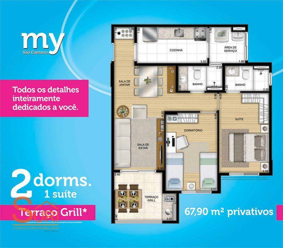 Apartamento à venda com 2 quartos, 67m² - Foto 116