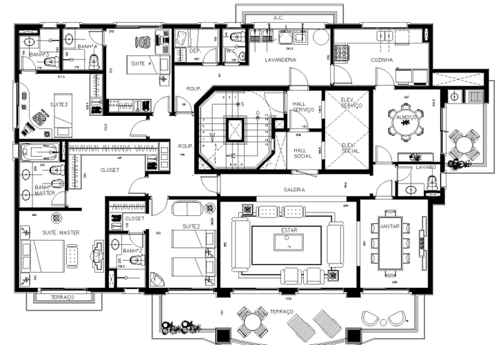 Apartamento à venda com 4 quartos, 655m² - Foto 6