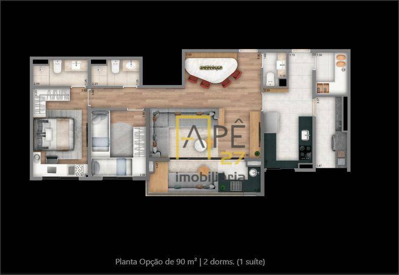 Apartamento à venda com 3 quartos, 90m² - Foto 16