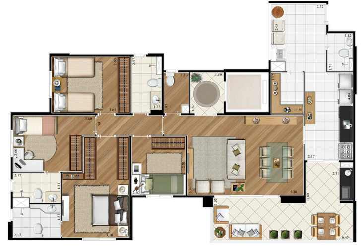 Apartamento à venda com 4 quartos, 130m² - Foto 12