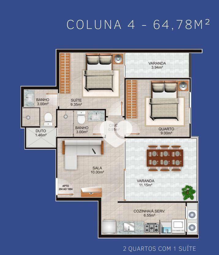 Apartamento à venda com 2 quartos, 69m² - Foto 15