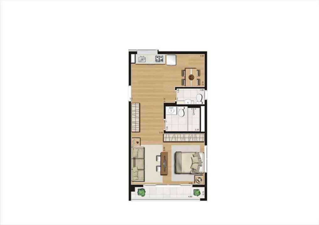 Apartamento à venda com 1 quarto, 86m² - Foto 7