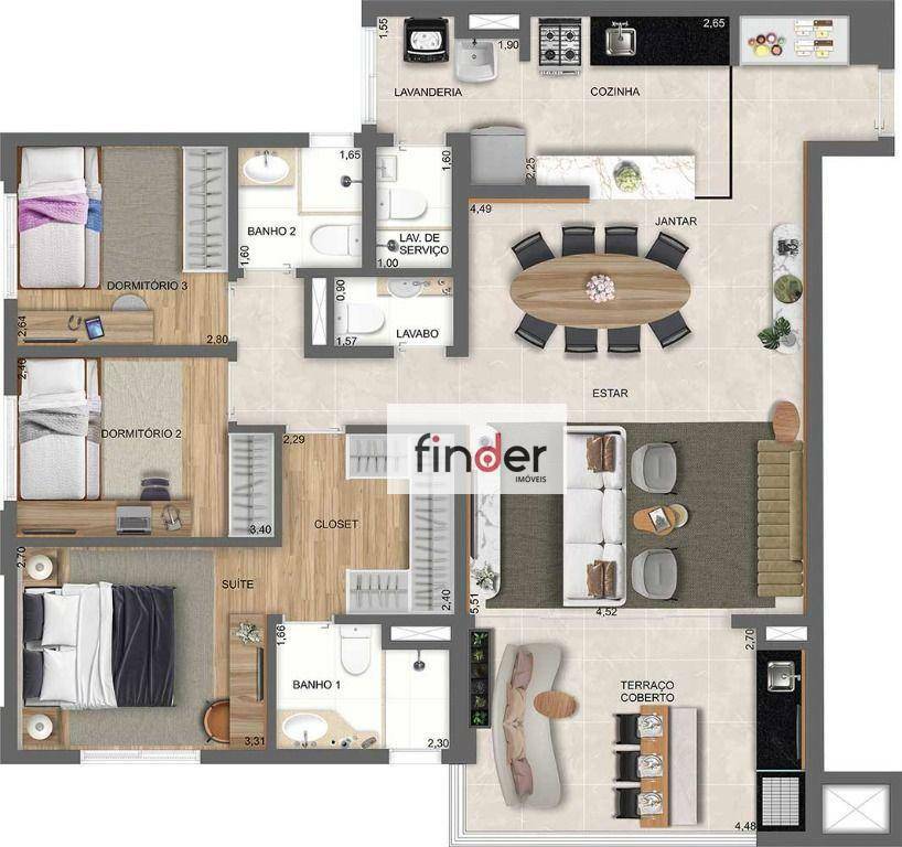 Apartamento à venda com 2 quartos, 80m² - Foto 69