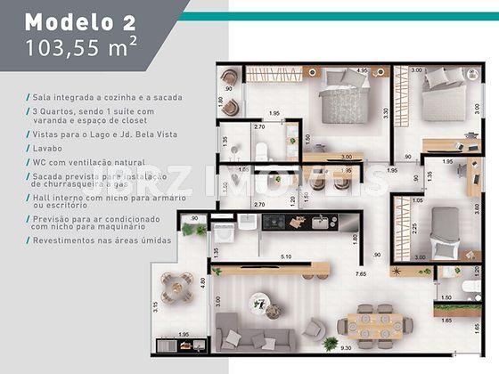 Apartamento à venda com 3 quartos, 103m² - Foto 8