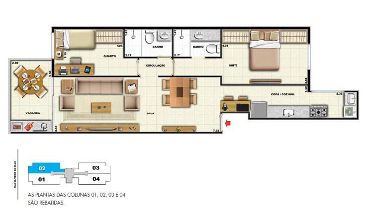 Apartamento à venda com 2 quartos, 77m² - Foto 9