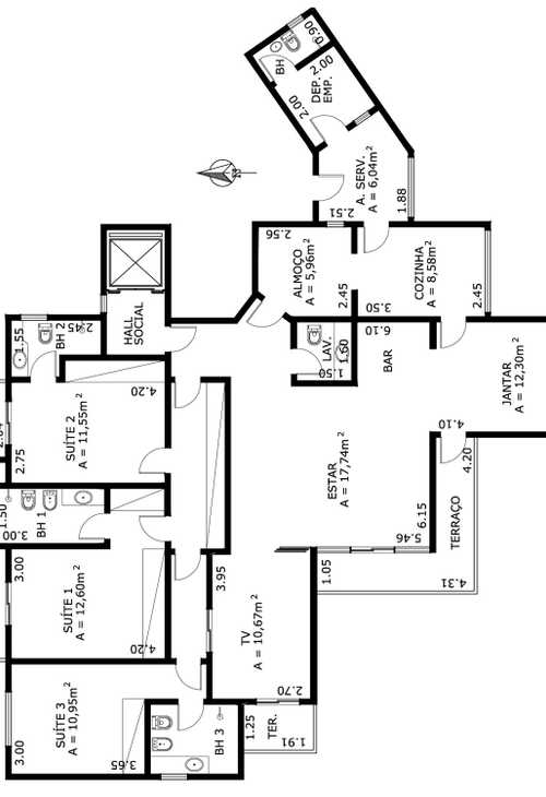 Apartamento à venda com 4 quartos, 181m² - Foto 5