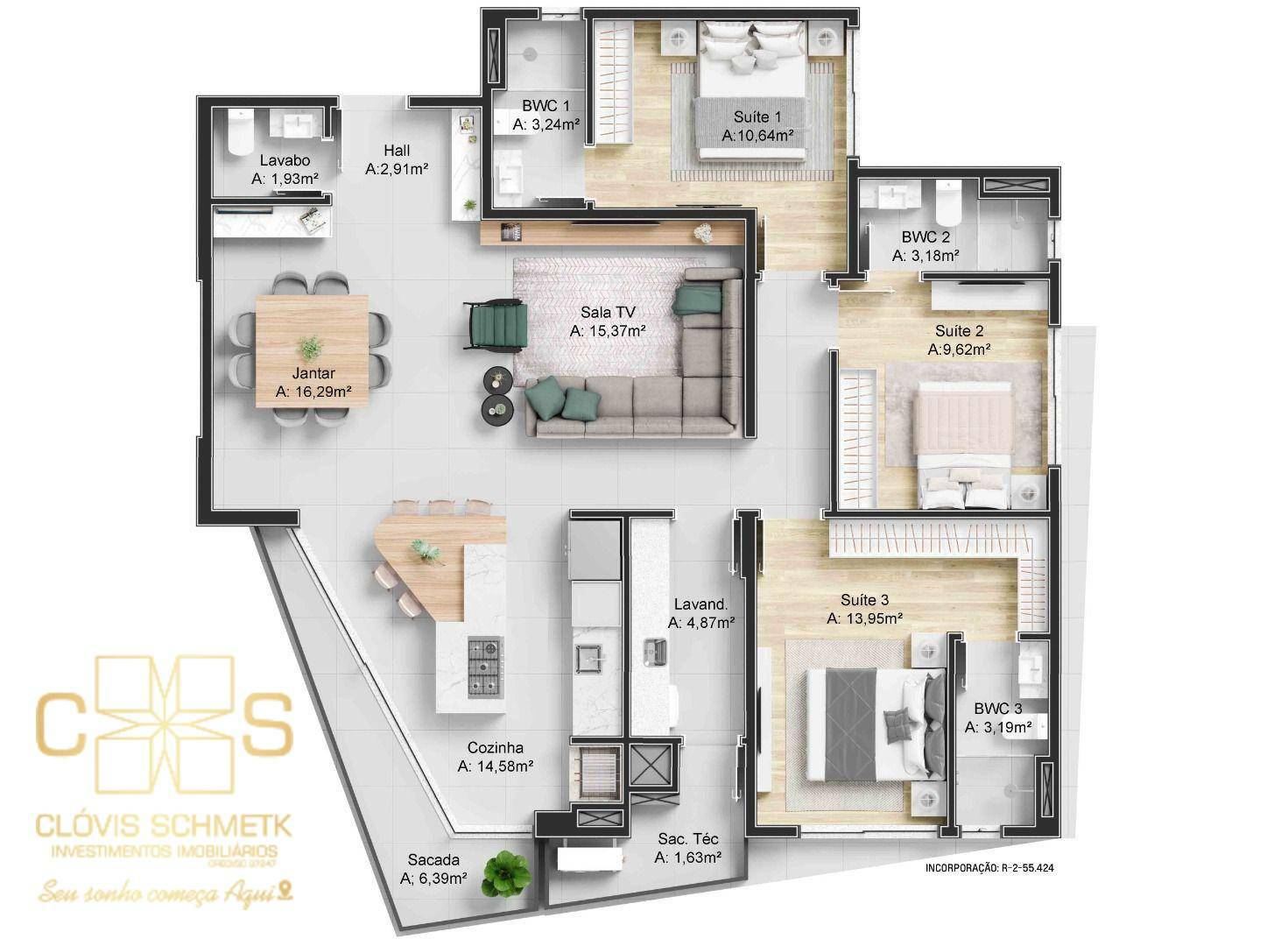 Apartamento à venda com 3 quartos, 132m² - Foto 29