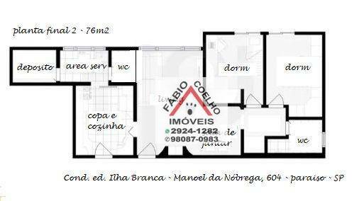 Apartamento à venda e aluguel com 2 quartos, 76m² - Foto 2