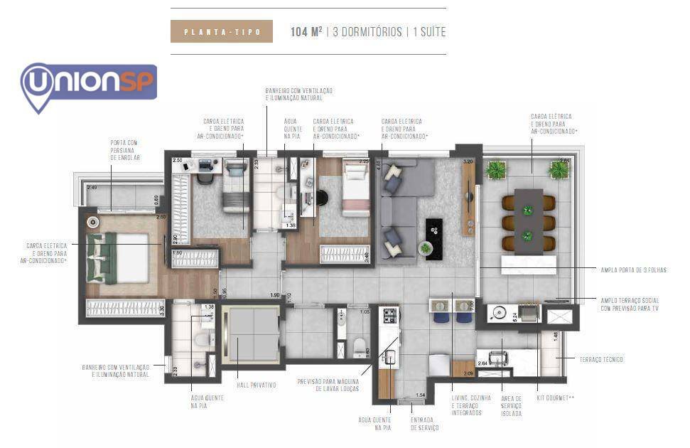 Apartamento à venda com 4 quartos, 155m² - Foto 59