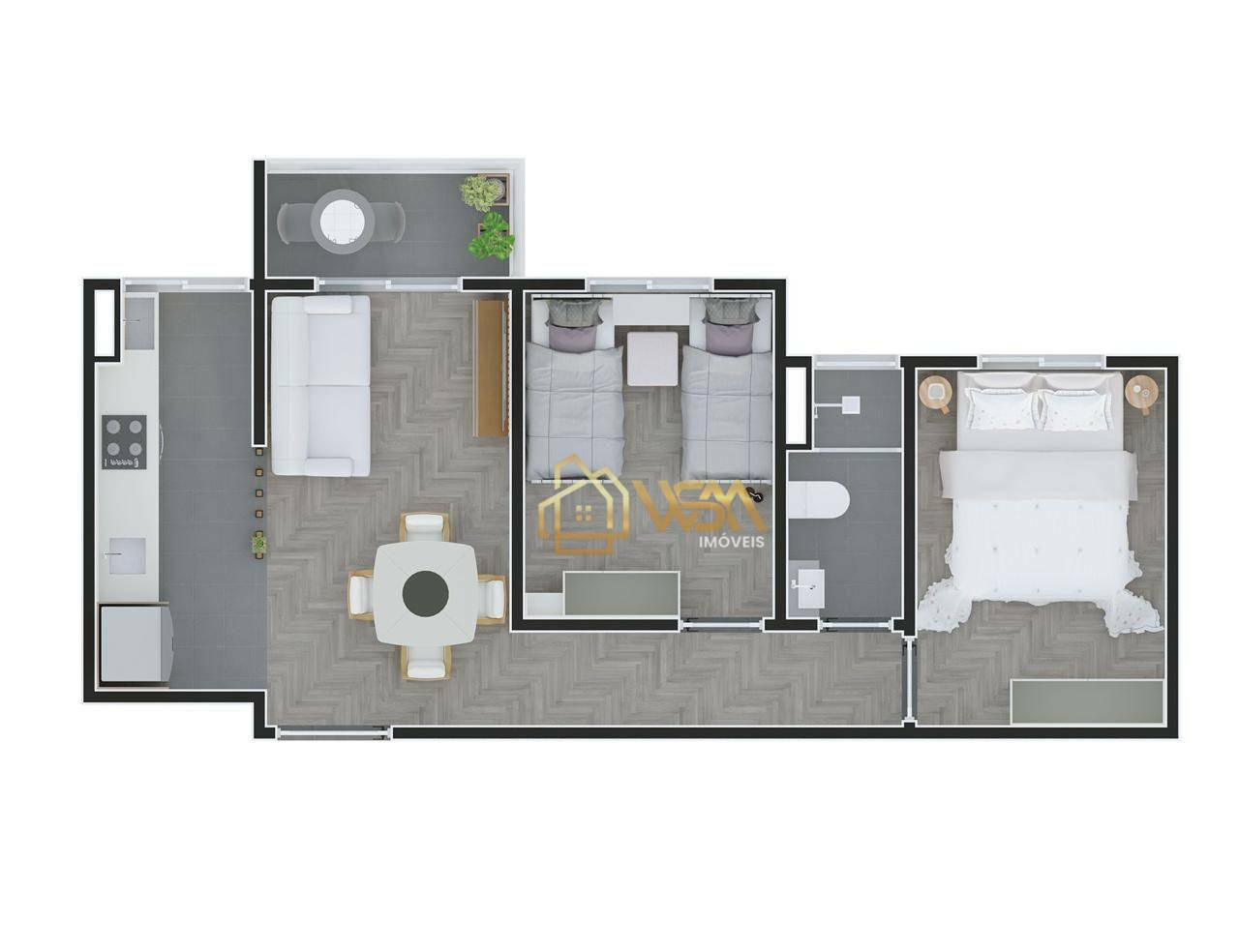 Apartamento à venda com 2 quartos, 47m² - Foto 45