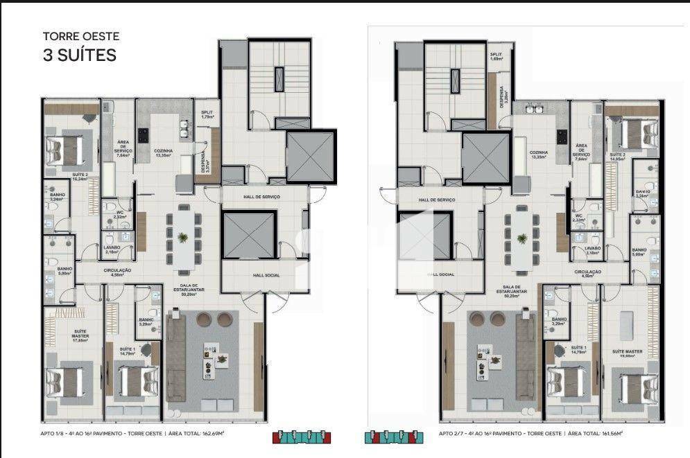 Apartamento à venda com 3 quartos, 156m² - Foto 16