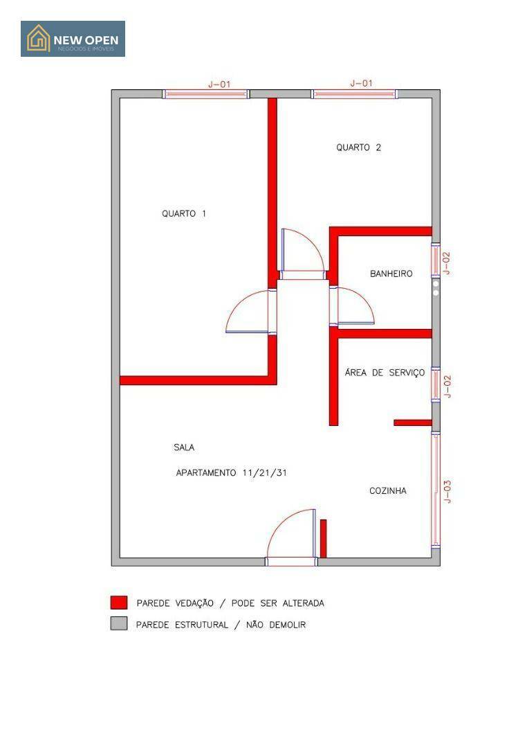 Apartamento à venda com 1 quarto, 51m² - Foto 8