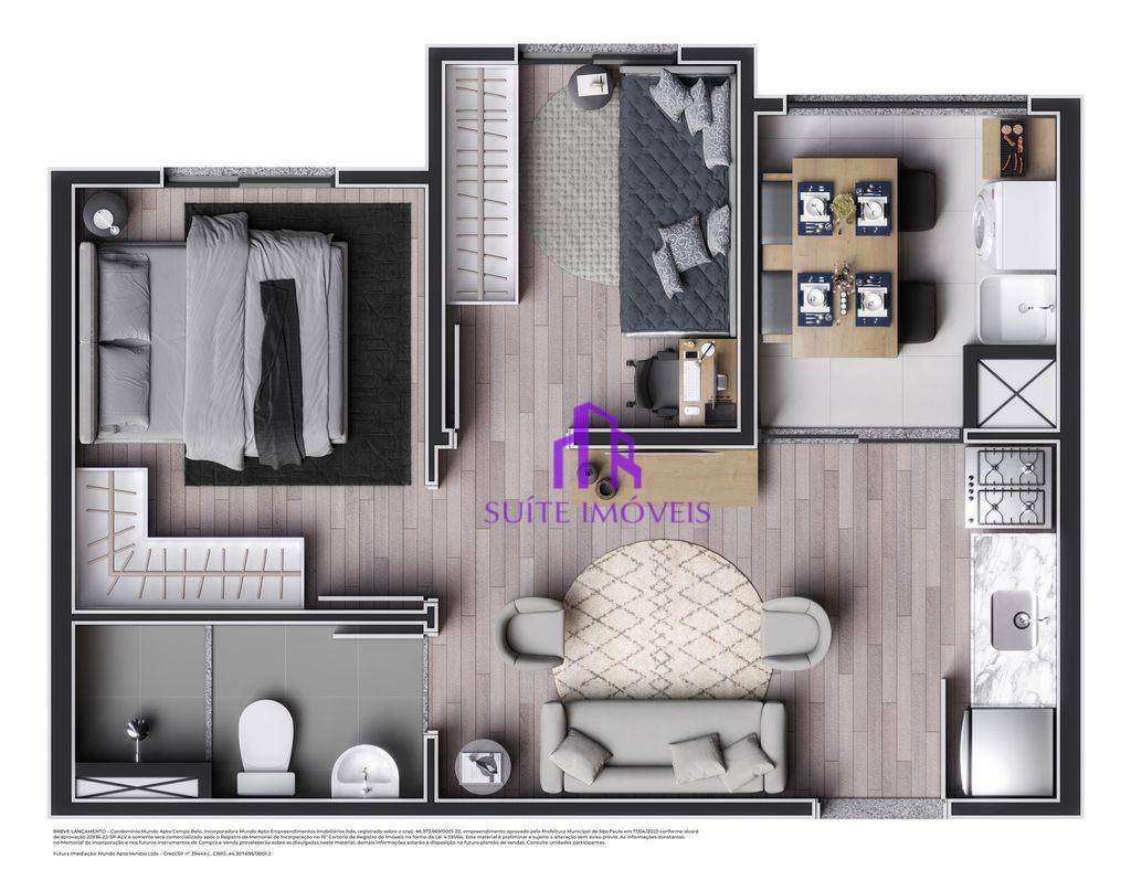 Apartamento à venda com 2 quartos, 36m² - Foto 23