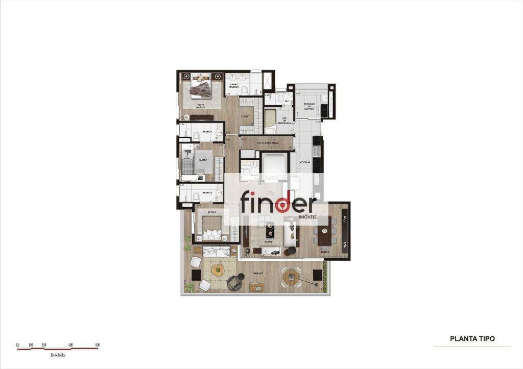 Apartamento à venda com 3 quartos, 181m² - Foto 24