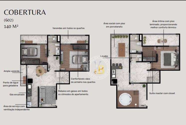 Cobertura, 3 quartos, 140 m² - Foto 7