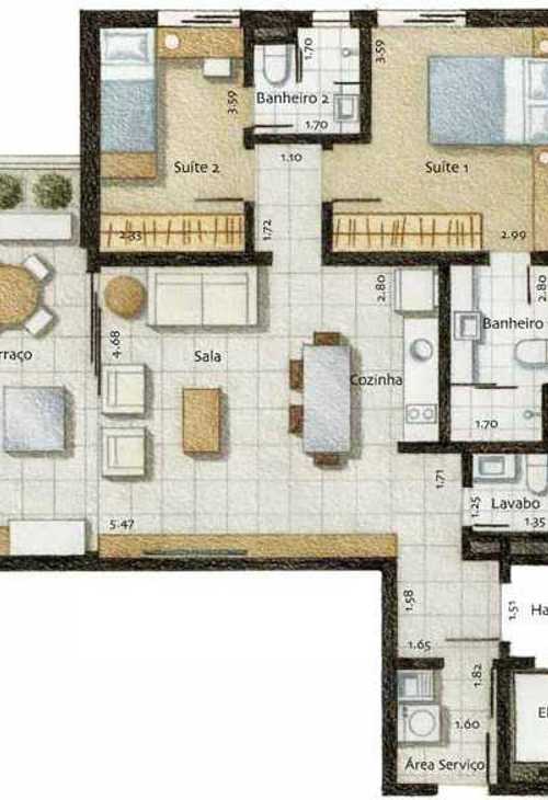 Apartamento à venda com 2 quartos, 75m² - Foto 5