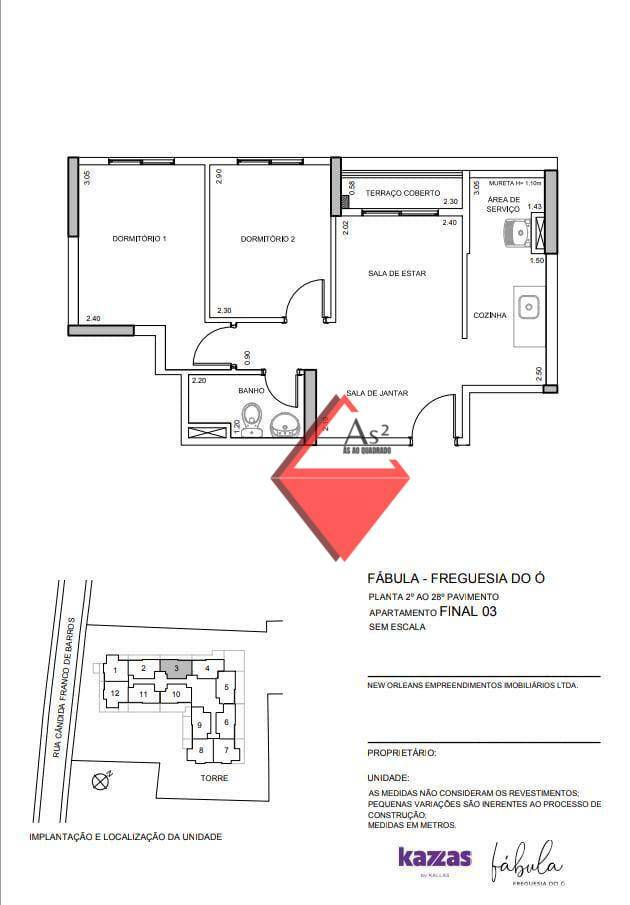 Apartamento à venda com 2 quartos, 42m² - Foto 13