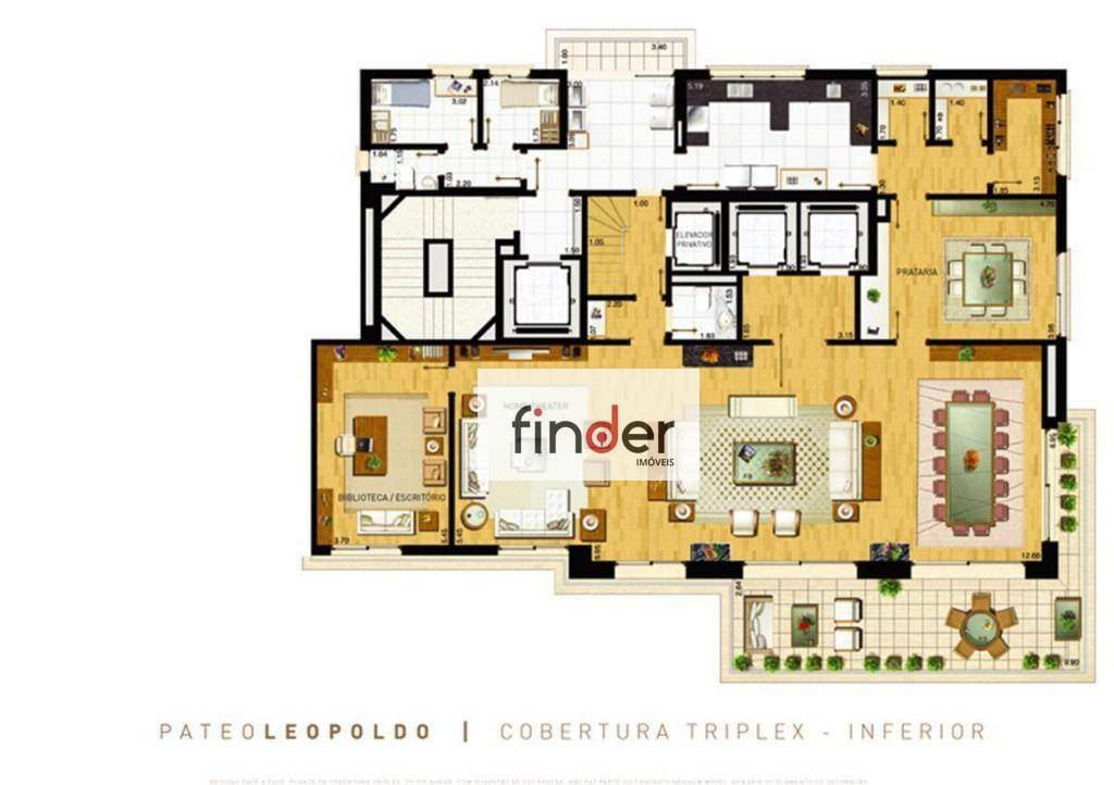 Apartamento à venda com 4 quartos, 438m² - Foto 77