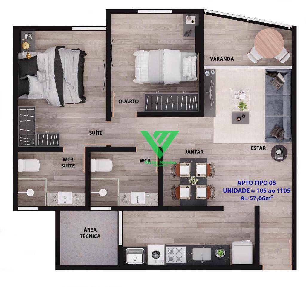 Apartamento à venda com 3 quartos, 78m² - Foto 23