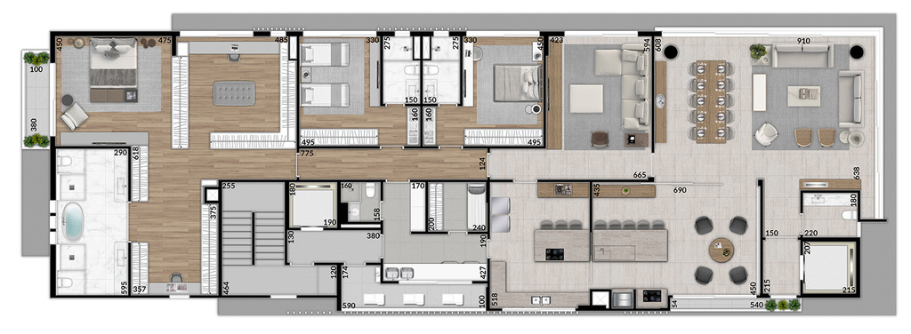 Apartamento à venda com 3 quartos, 372m² - Foto 26