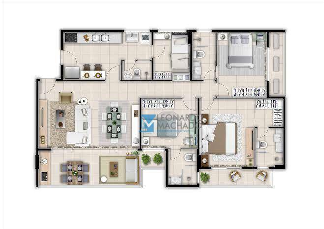 Apartamento à venda com 3 quartos, 111m² - Foto 17