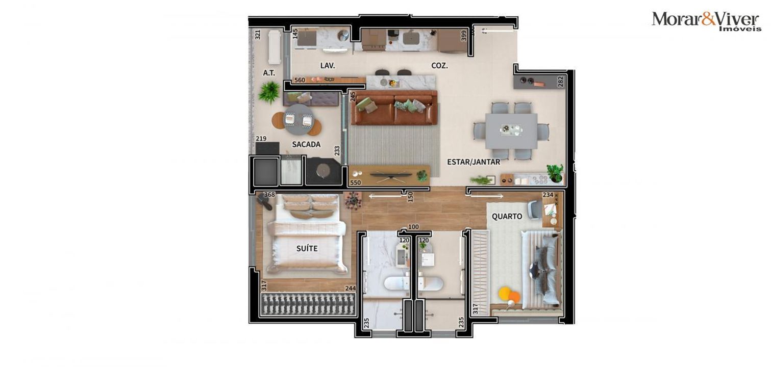 Apartamento à venda com 2 quartos, 62m² - Foto 19