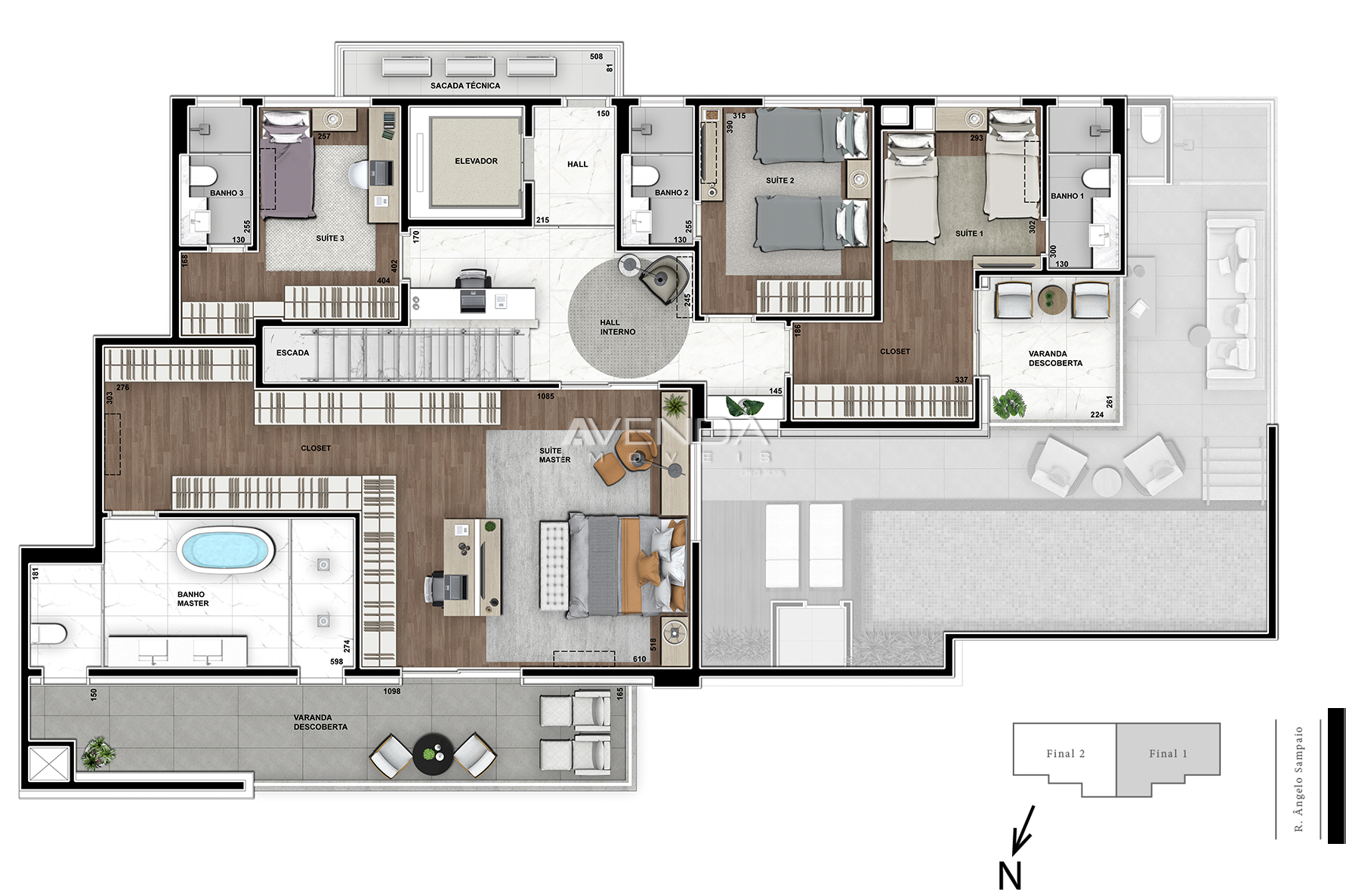 Apartamento à venda com 3 quartos, 252m² - Foto 19