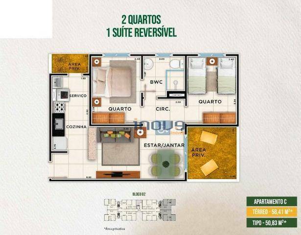 Apartamento à venda com 2 quartos, 53m² - Foto 24