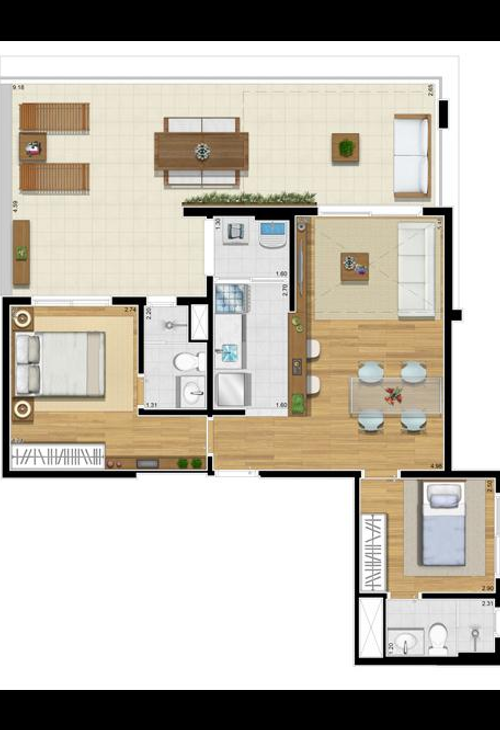 Apartamento à venda com 2 quartos, 70m² - Foto 4