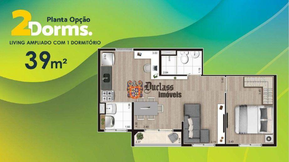 Apartamento à venda com 2 quartos, 37m² - Foto 36