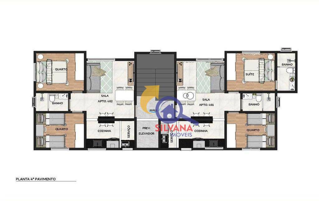 Apartamento à venda com 2 quartos, 48m² - Foto 9