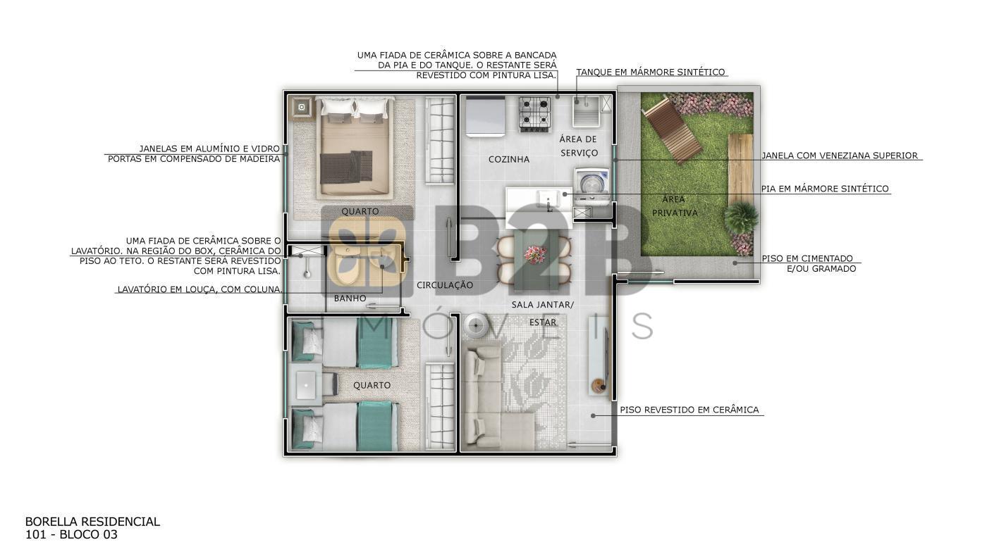 Apartamento à venda com 2 quartos, 39m² - Foto 8