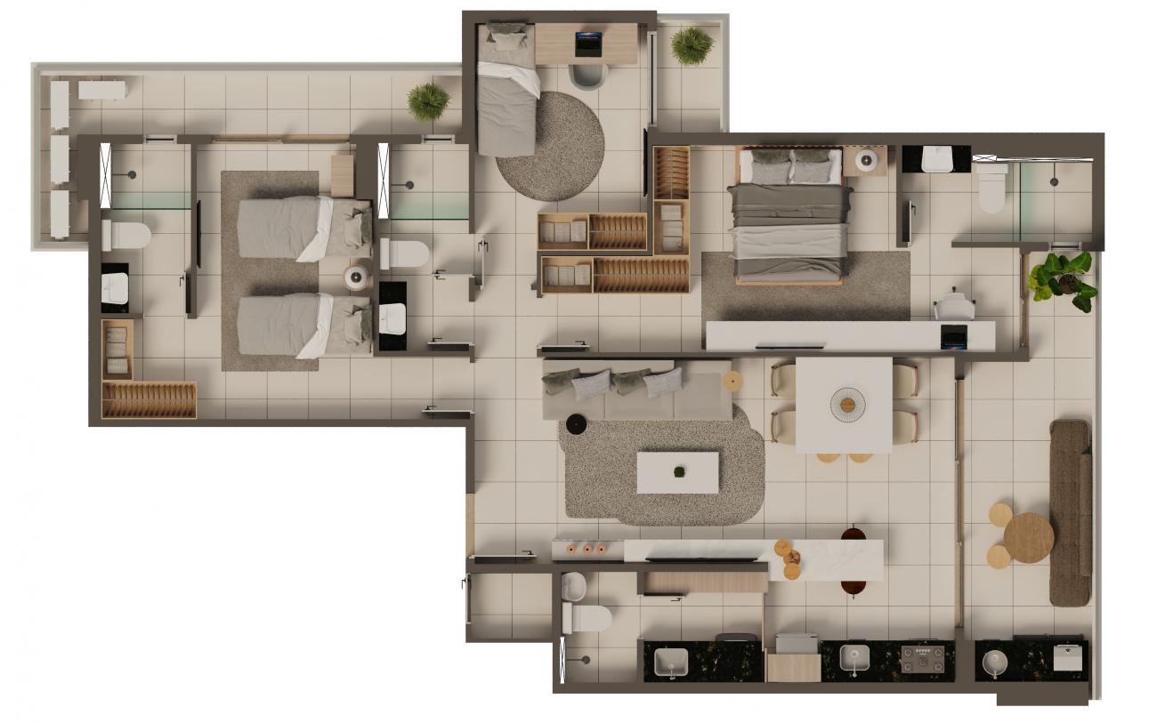 Apartamento à venda com 3 quartos, 110m² - Foto 14