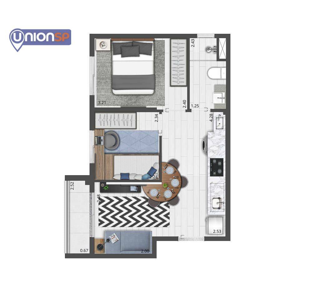 Apartamento à venda com 2 quartos, 35m² - Foto 16