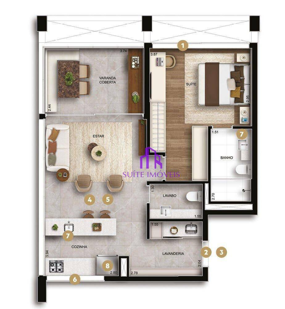 Apartamento à venda com 1 quarto, 127m² - Foto 27