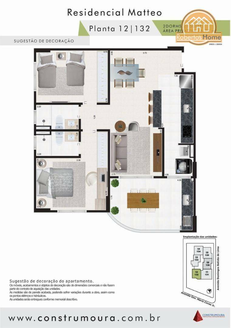 Apartamento à venda com 2 quartos, 72m² - Foto 7