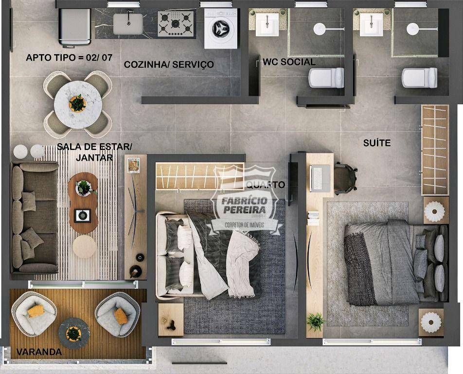 Apartamento à venda com 3 quartos, 68m² - Foto 23