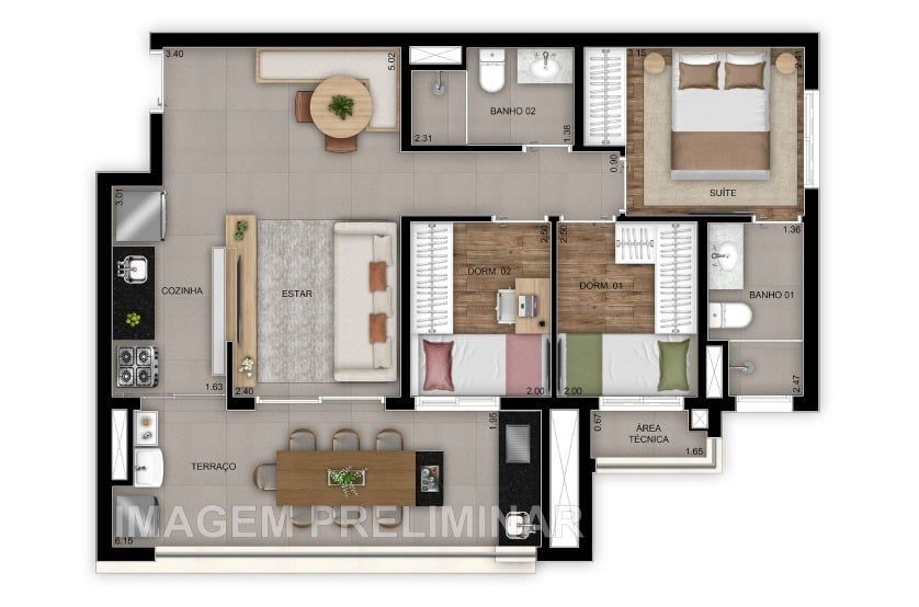 Apartamento à venda com 3 quartos, 113m² - Foto 28