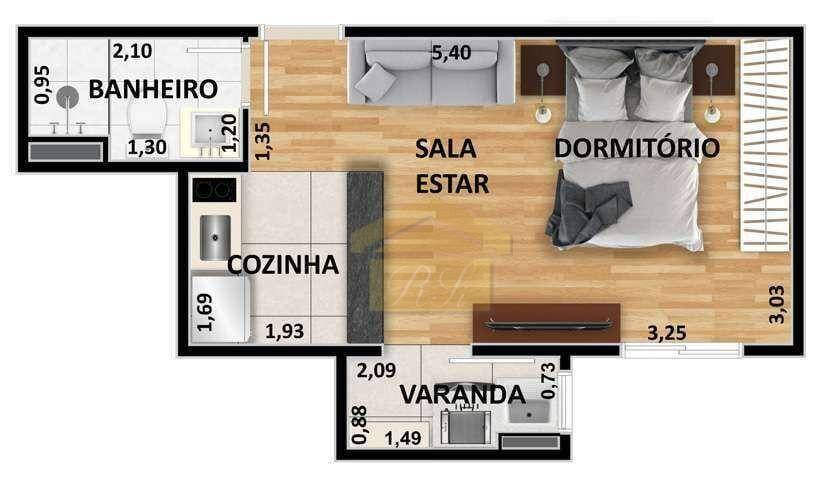 Apartamento à venda com 1 quarto, 28m² - Foto 25