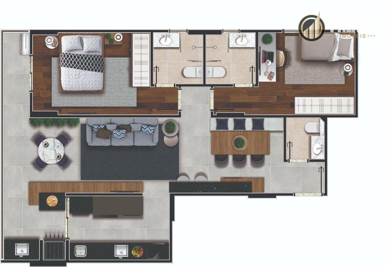 Apartamento à venda com 3 quartos, 120m² - Foto 60