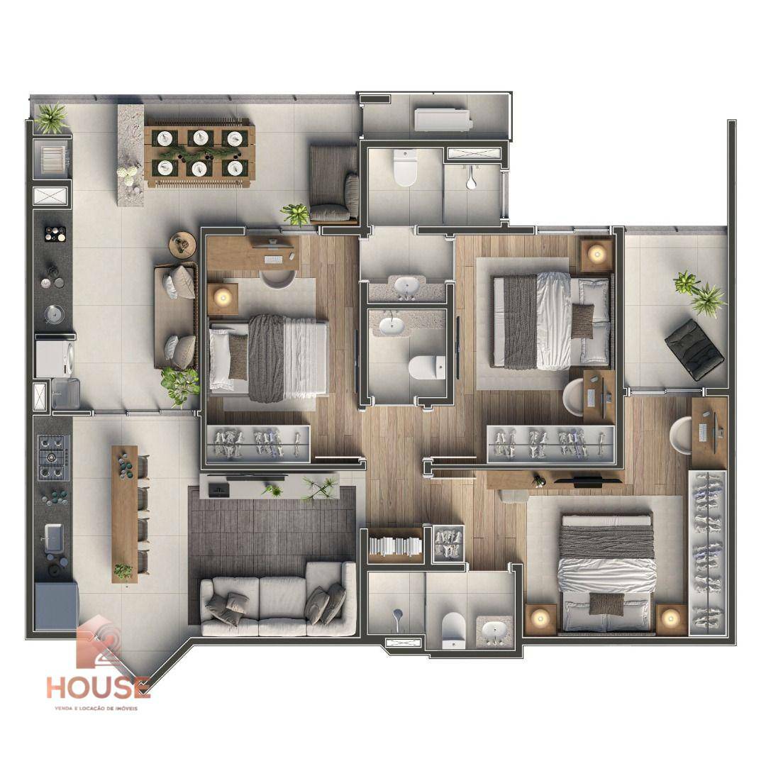 Apartamento à venda com 2 quartos, 112m² - Foto 9