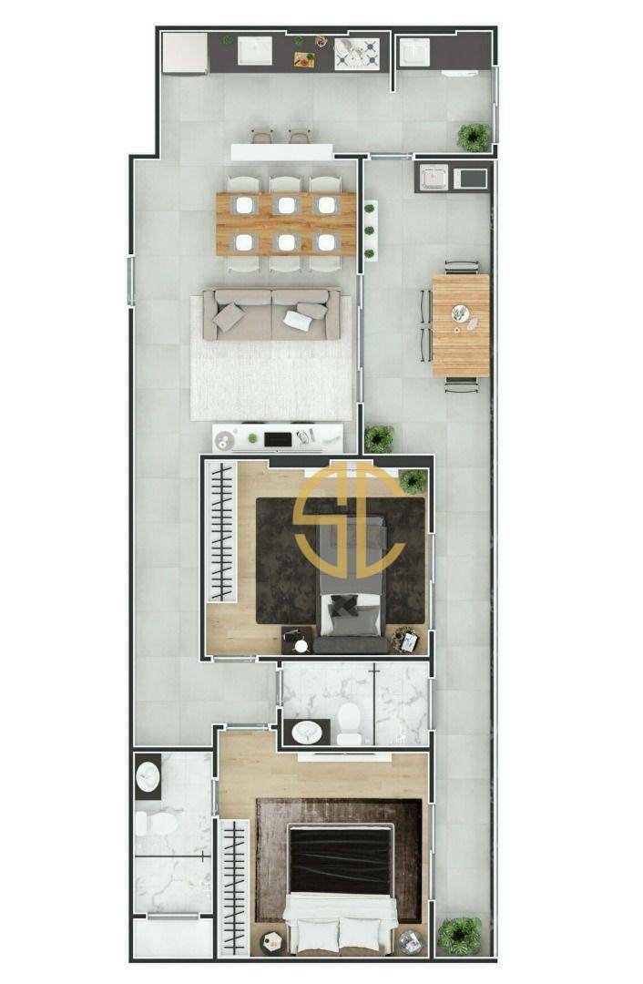 Apartamento à venda com 2 quartos, 84m² - Foto 17