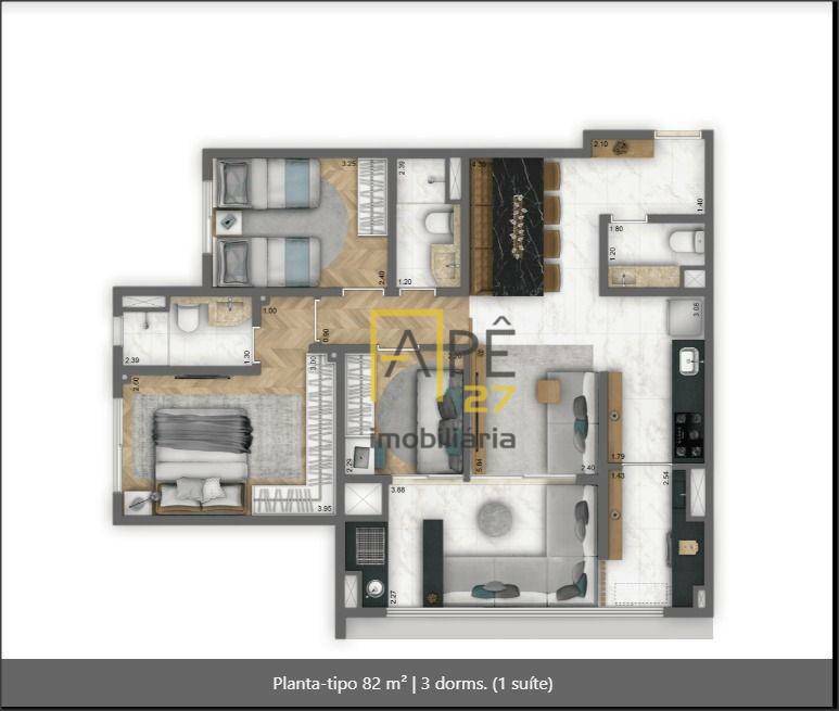 Apartamento à venda com 3 quartos, 120m² - Foto 16