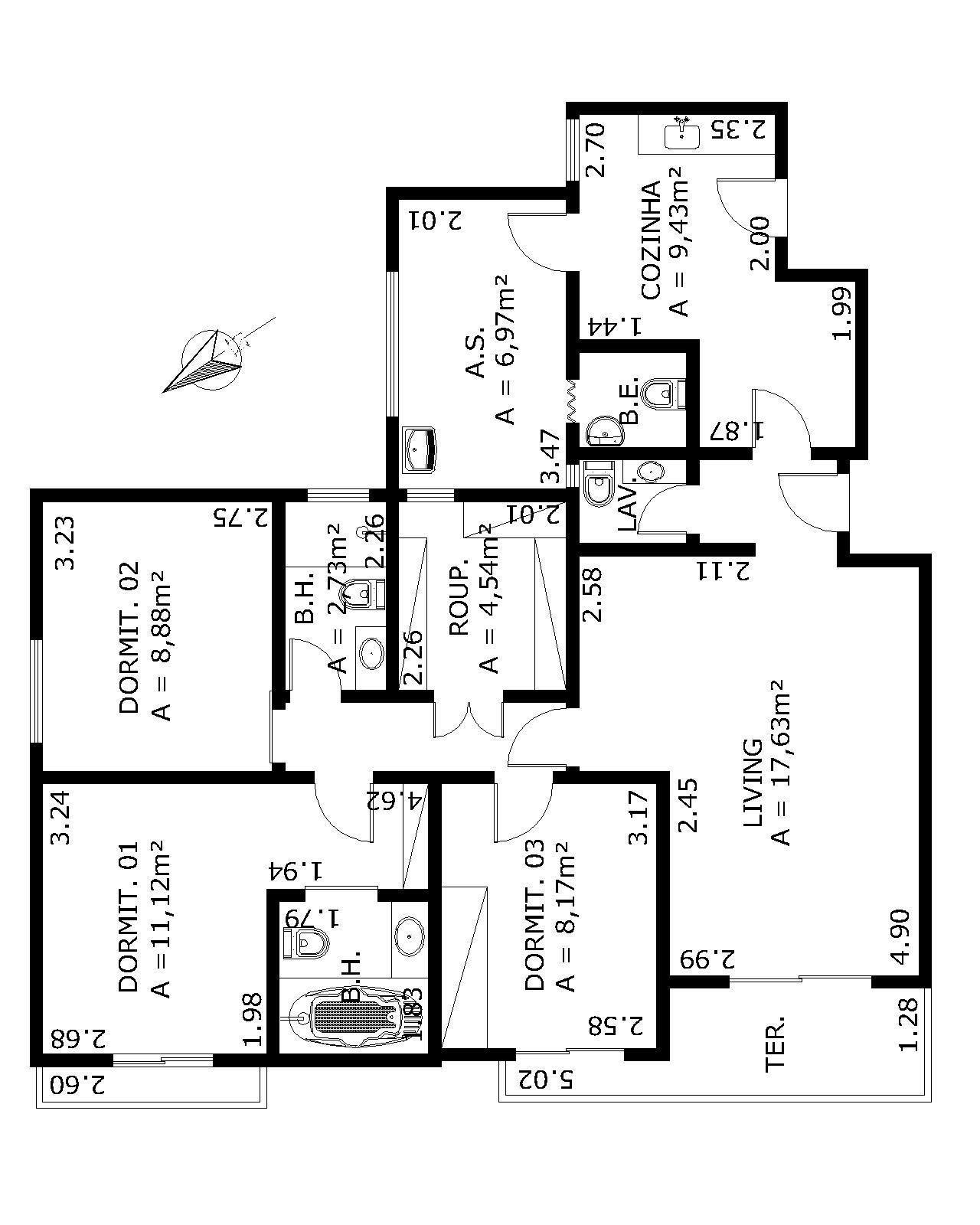 Apartamento à venda com 3 quartos, 96m² - Foto 7