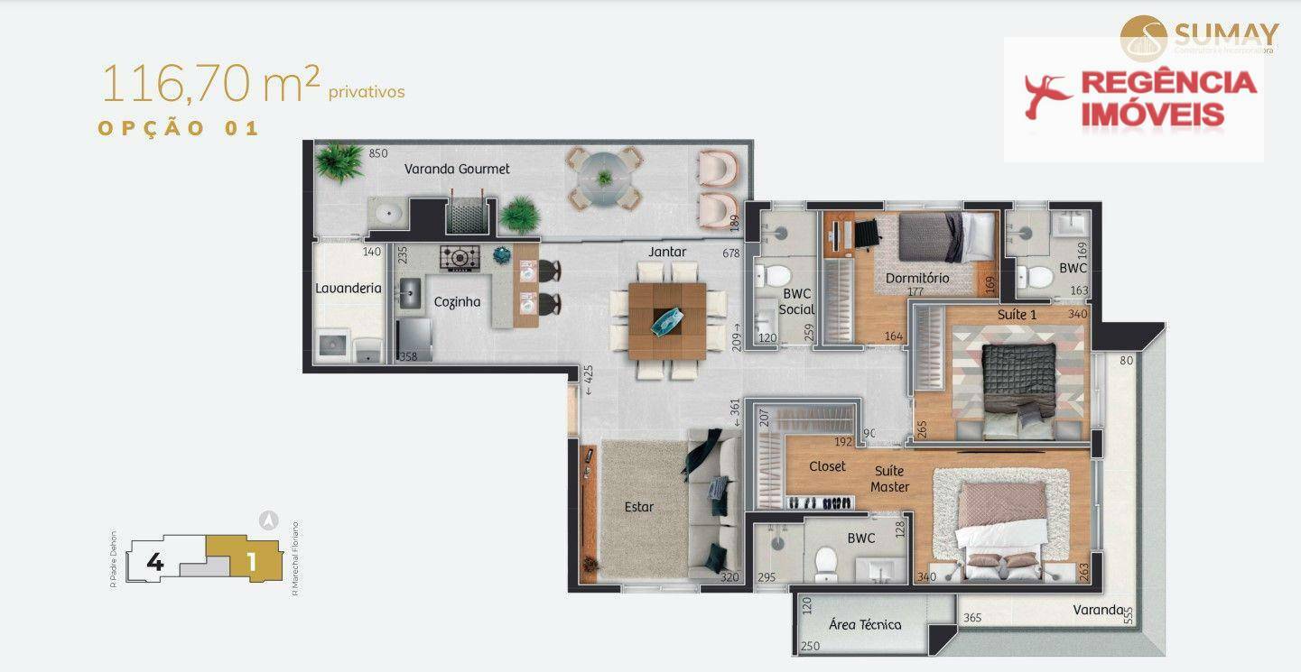 Apartamento à venda com 3 quartos, 116m² - Foto 23