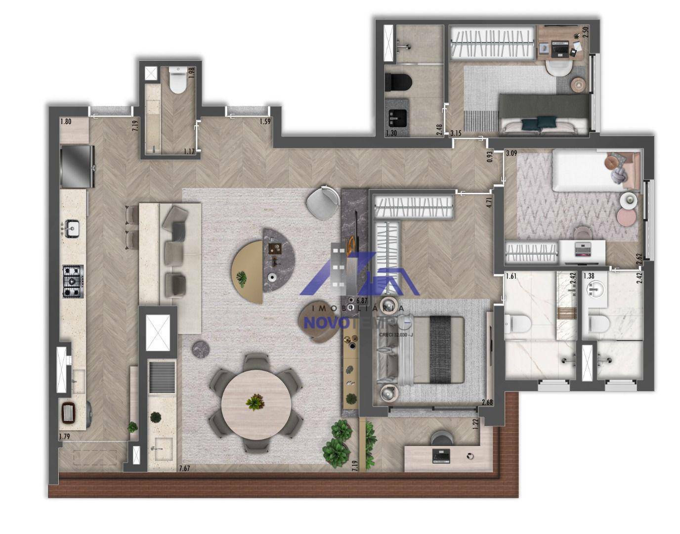 Apartamento à venda com 3 quartos, 113m² - Foto 17